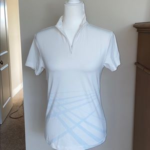 Burberry Golf Women’s White Polo, Size Medium